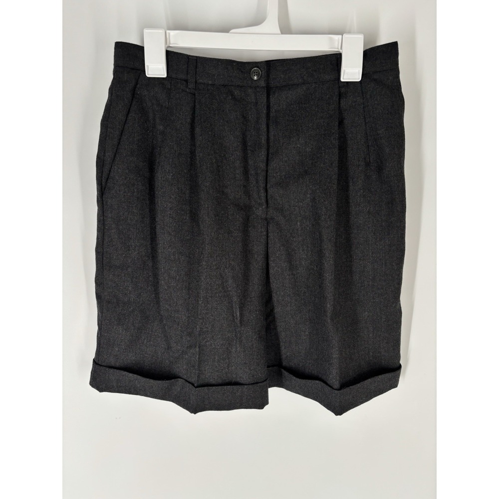 Vintage Talbots Wool Pleated Shorts Sz 14 Dark Academia Twee Preppy Old Money